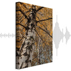 Autumn Forest Landscape Vertical Canvas Print