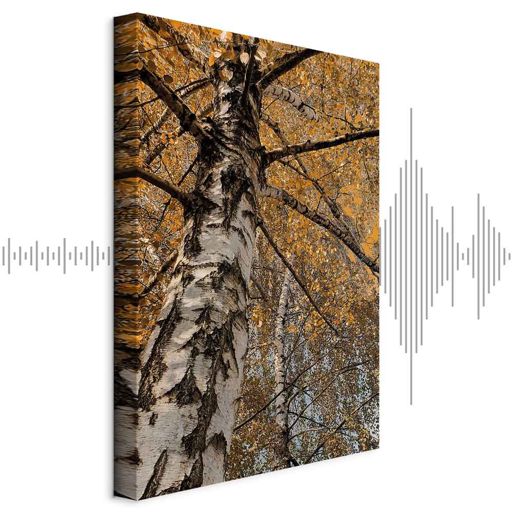 Autumn Forest Landscape Vertical Canvas Print