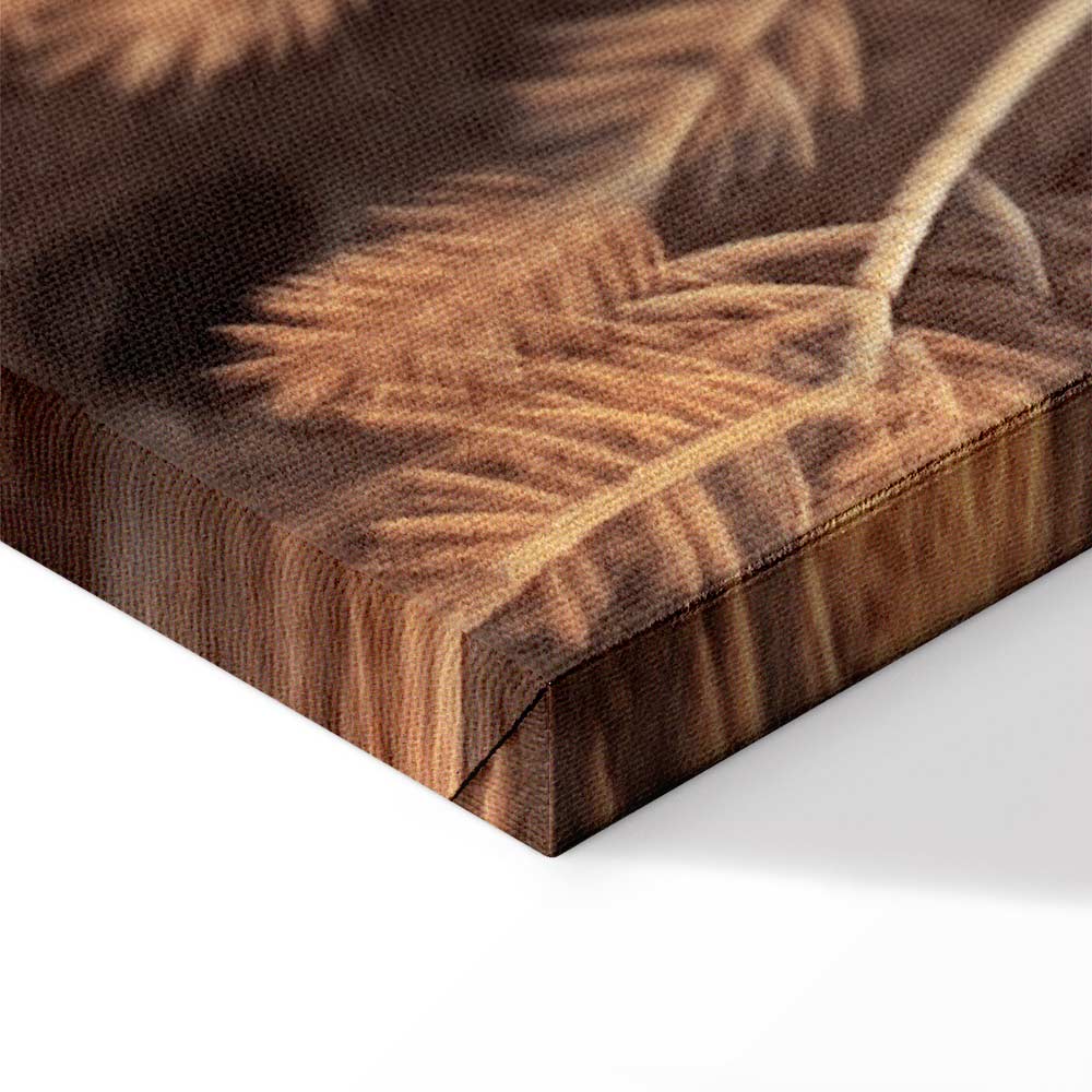 Golden Forest Cone Landscape Canvas Print