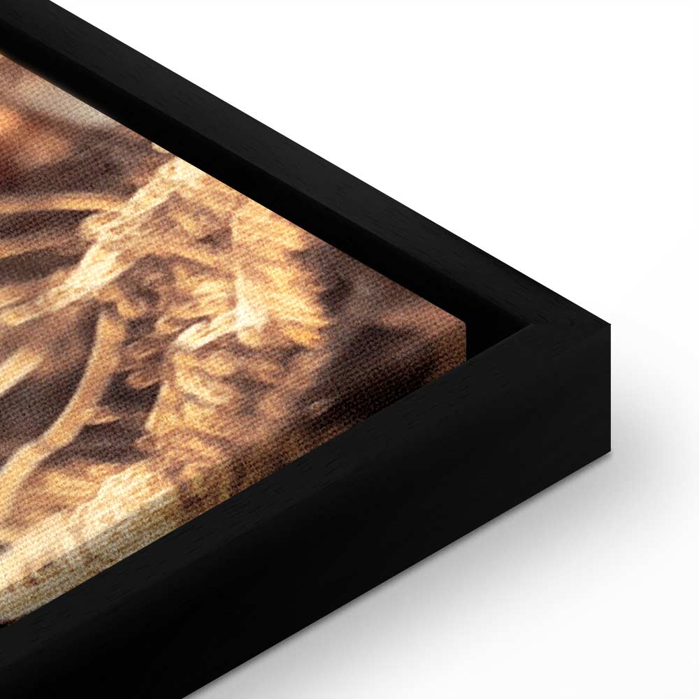 Golden Forest Cone Landscape Canvas Print