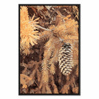 Golden Forest Cone Landscape Canvas Print