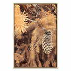 Golden Forest Cone Landscape Canvas Print