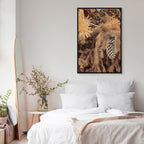 Golden Forest Cone Landscape Canvas Print