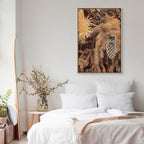 Golden Forest Cone Landscape Canvas Print