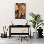 Golden Forest Cone Landscape Canvas Print