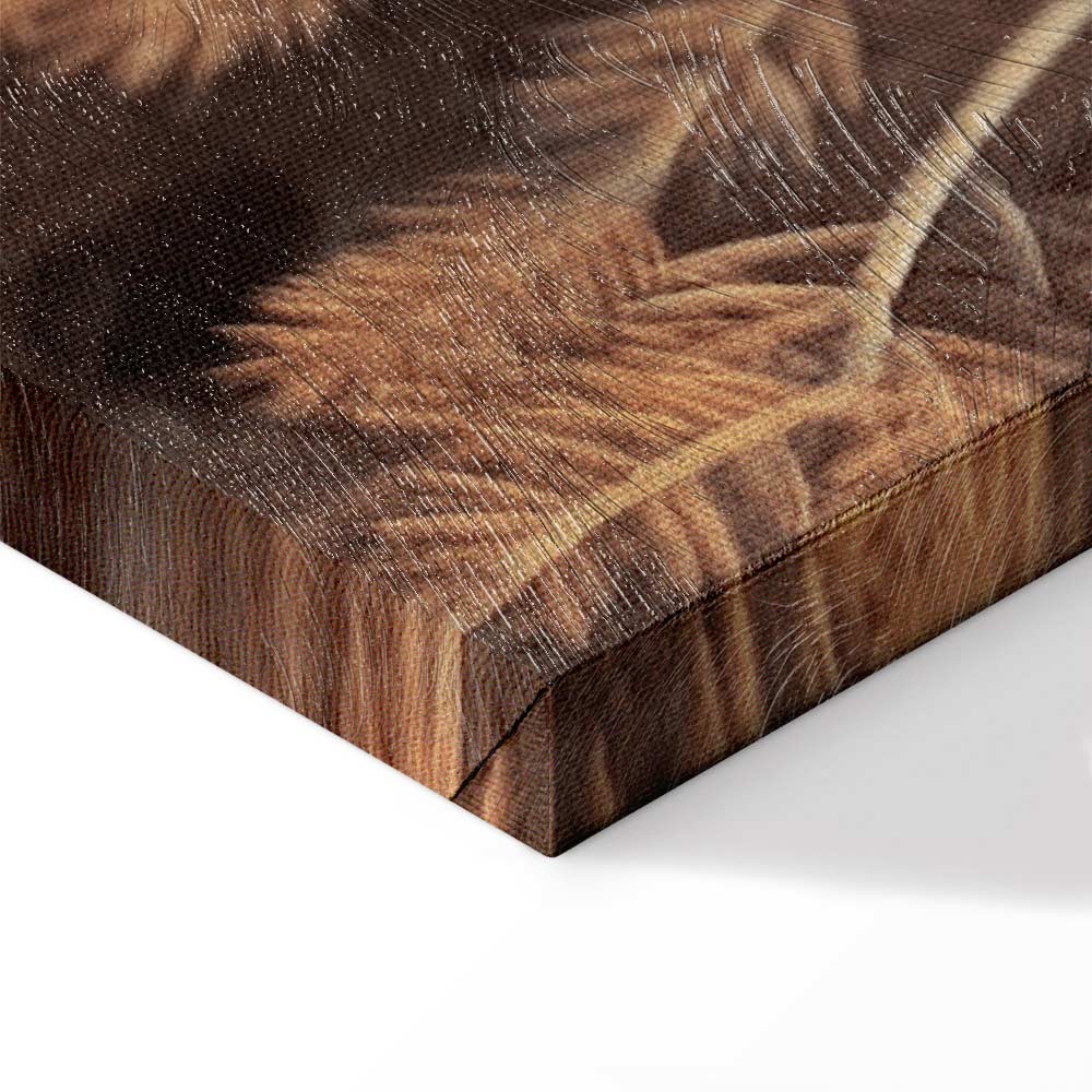 Golden Forest Cone Landscape Canvas Print