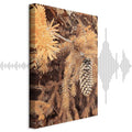 Golden Forest Cone Landscape Canvas Print