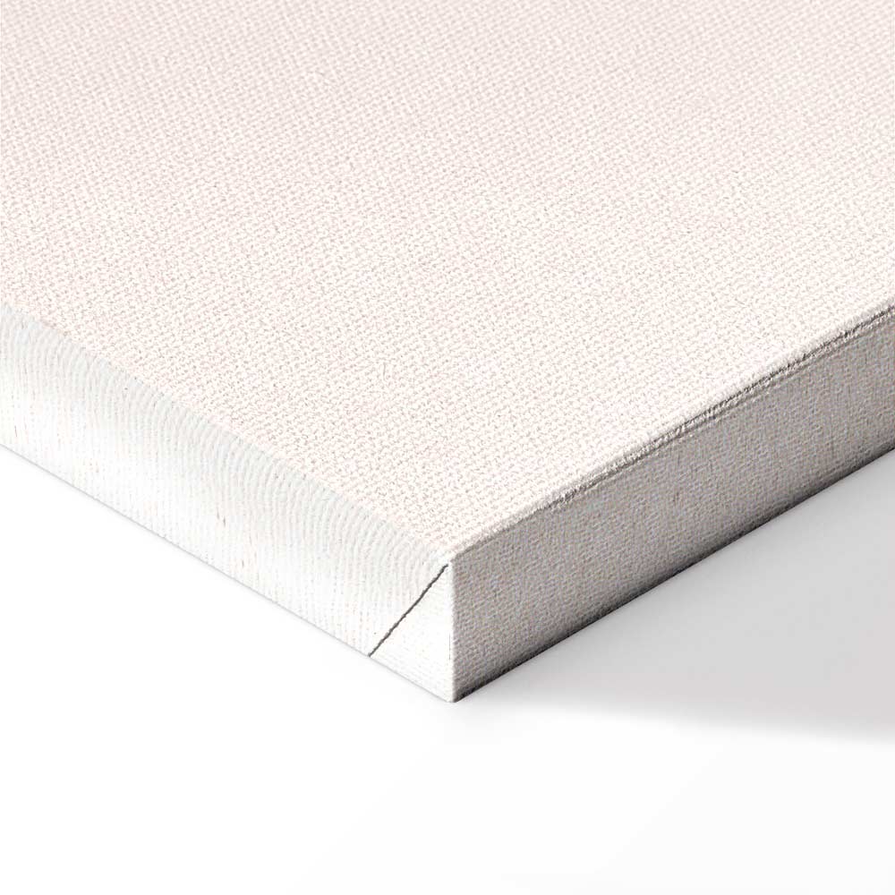 Modernist Geometric Flower Vertical Canvas Print