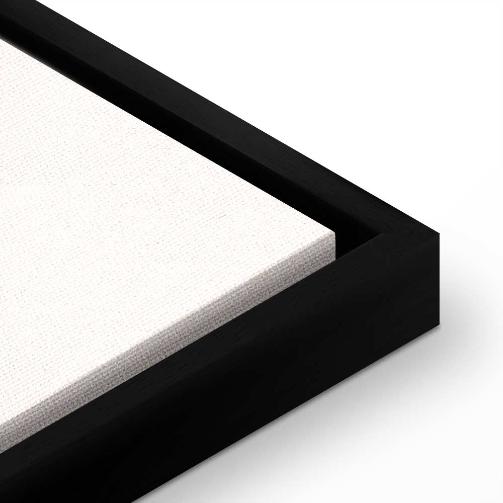 Modernist Geometric Flower Vertical Canvas Print