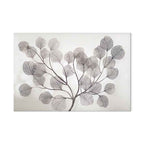 Abstract Windblown Leaves Wide Canvas Print