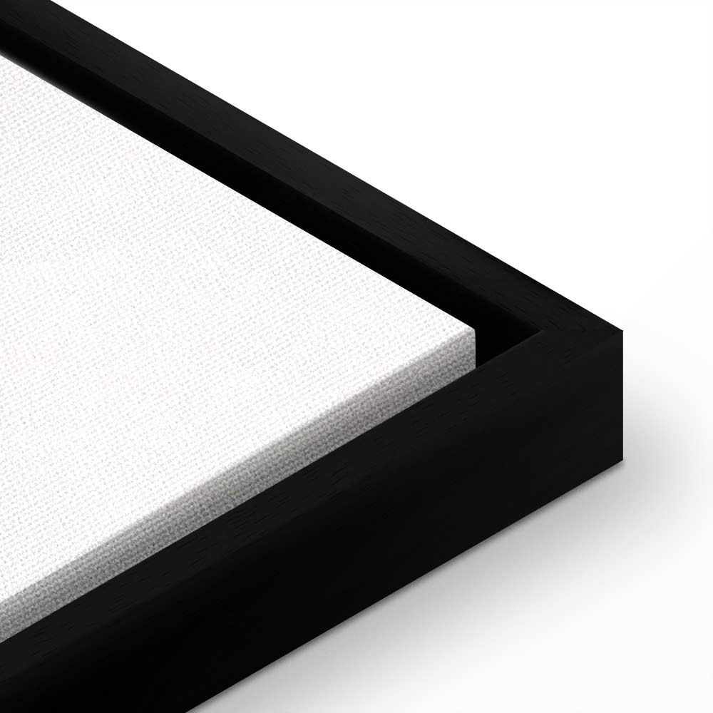 Abstract Windblown Leaves Wide Canvas Print