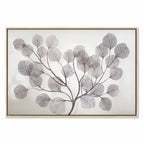 Abstract Windblown Leaves Wide Canvas Print