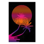 Palm Sunrise Tropical Canvas Print