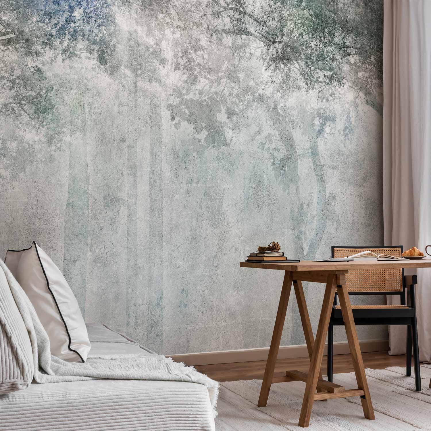 Echo Tree Forest Texture Wall Mural