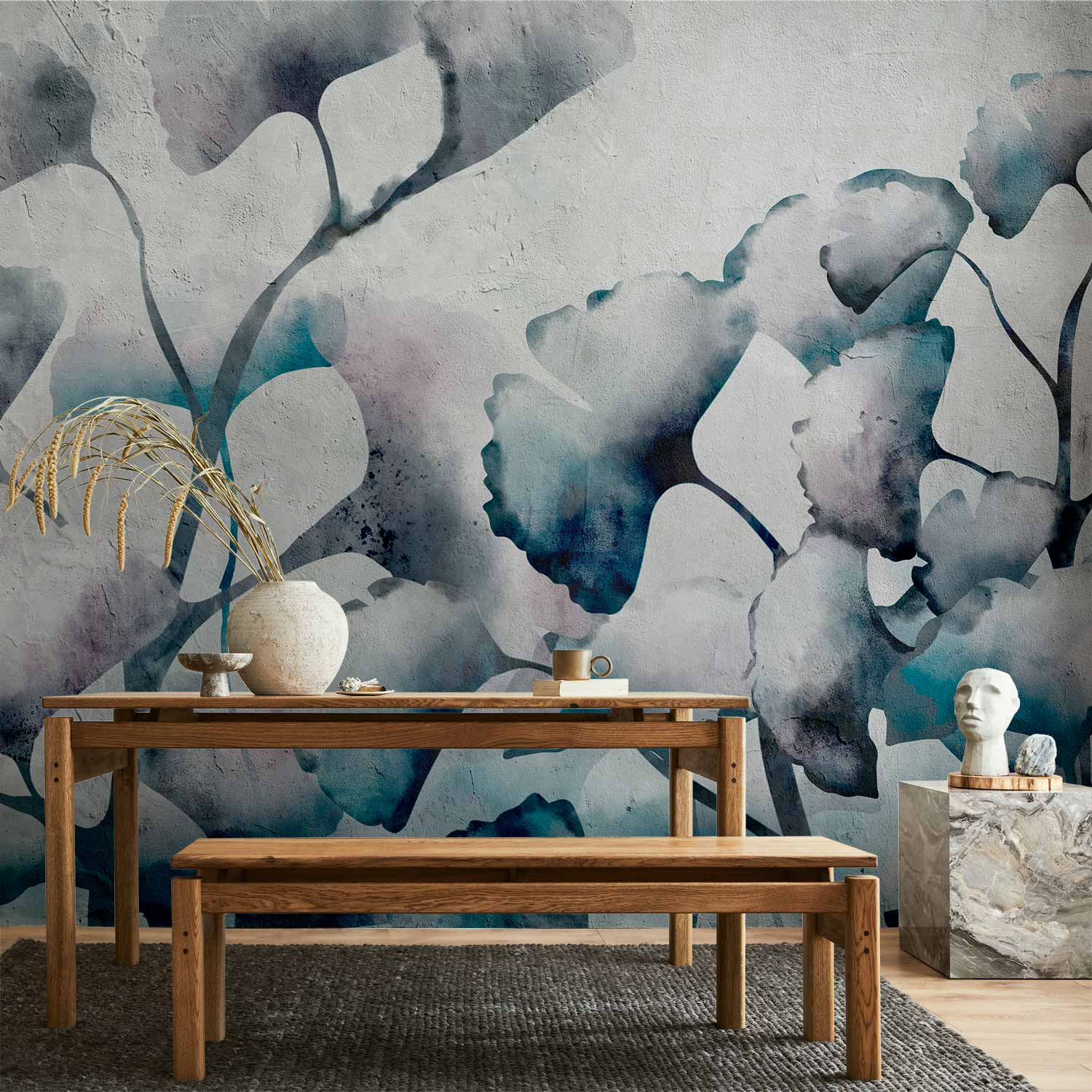 Ginkgo Leaves Nature Wall Mural
