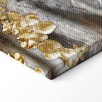 Golden Abstract Garden Canvas Print