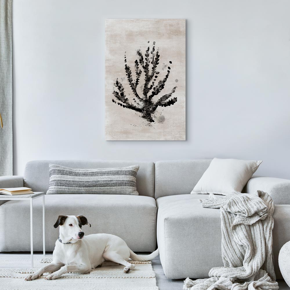 Sea Plant Botanical Vertical Canvas Print