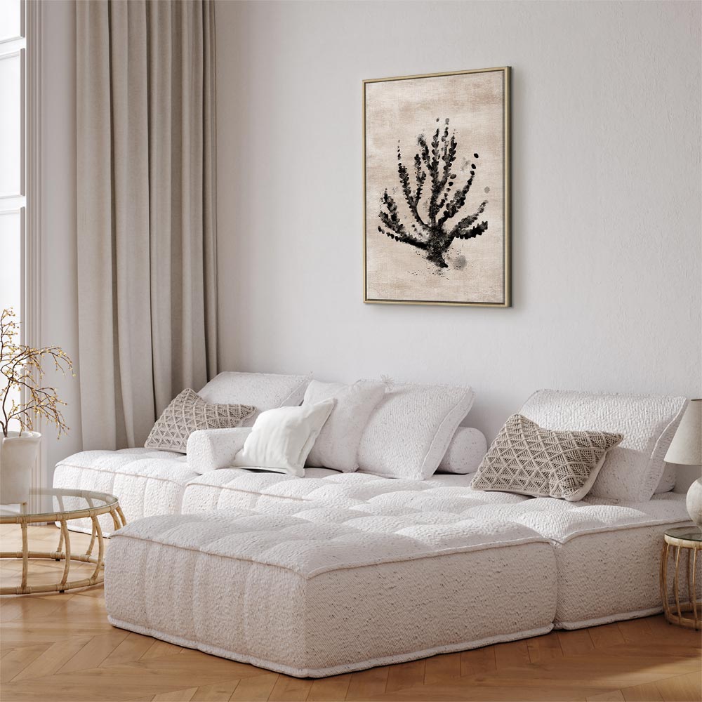 Sea Plant Botanical Vertical Canvas Print