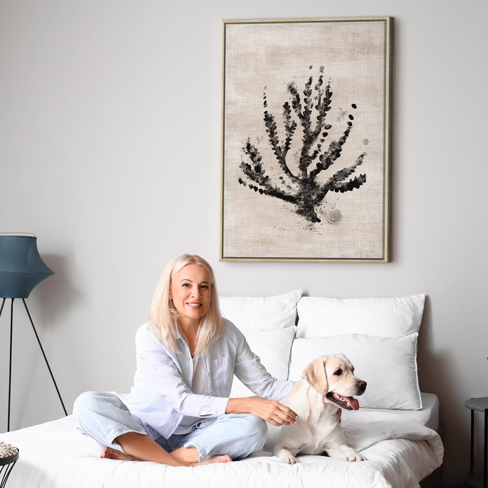 Sea Plant Botanical Vertical Canvas Print