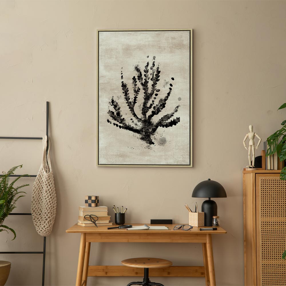 Sea Plant Botanical Vertical Canvas Print