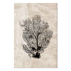 Sea Fan Botanical Vertical Canvas Print