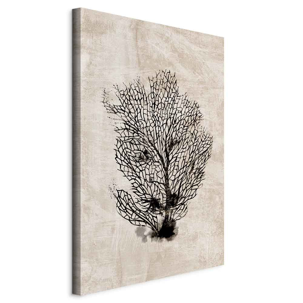 Sea Fan Botanical Vertical Canvas Print
