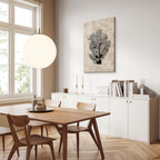 Sea Fan Botanical Vertical Canvas Print