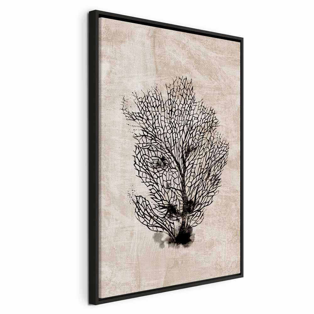 Sea Fan Botanical Vertical Canvas Print