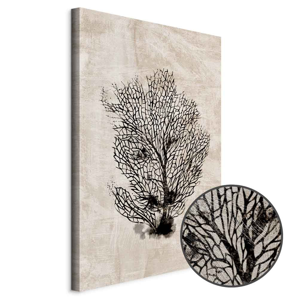 Sea Fan Botanical Vertical Canvas Print