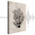 Sea Fan Botanical Vertical Canvas Print