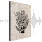 Sea Fan Botanical Vertical Canvas Print
