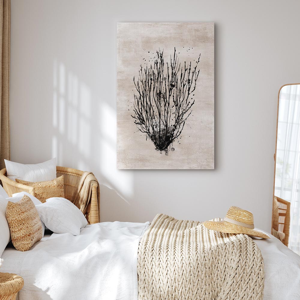 Sea Thickets Botanical Vertical Canvas Print