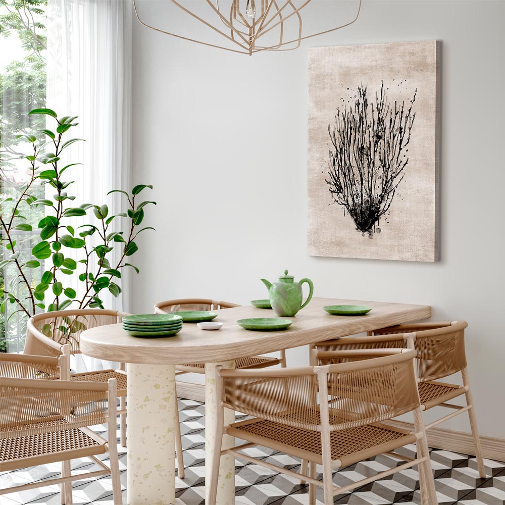 Sea Thickets Botanical Vertical Canvas Print