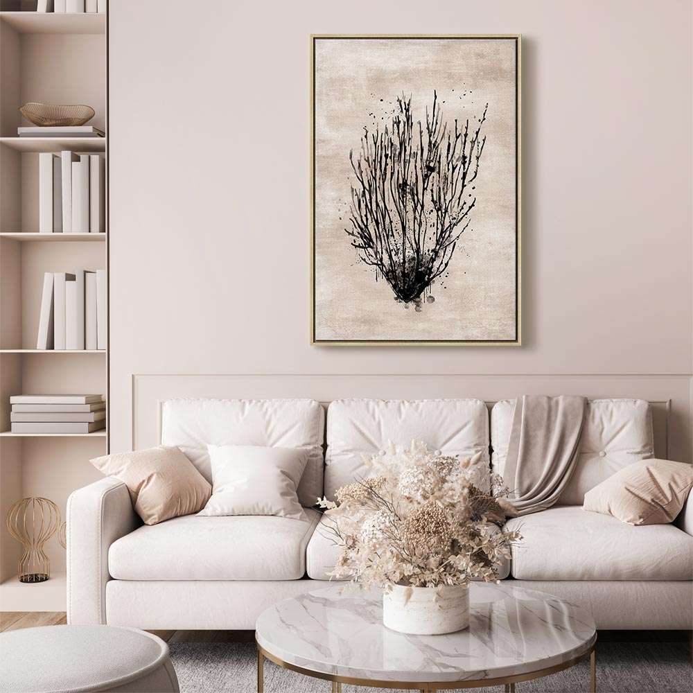 Sea Thickets Botanical Vertical Canvas Print