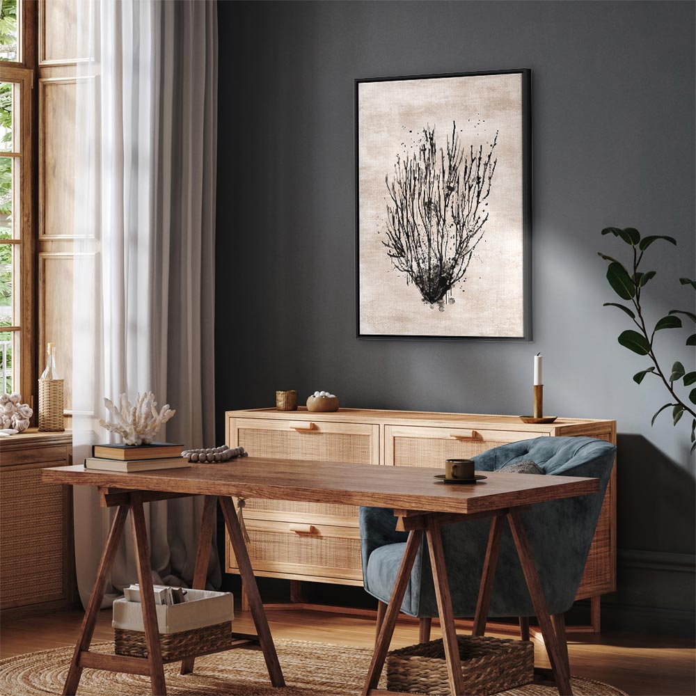 Sea Thickets Botanical Vertical Canvas Print