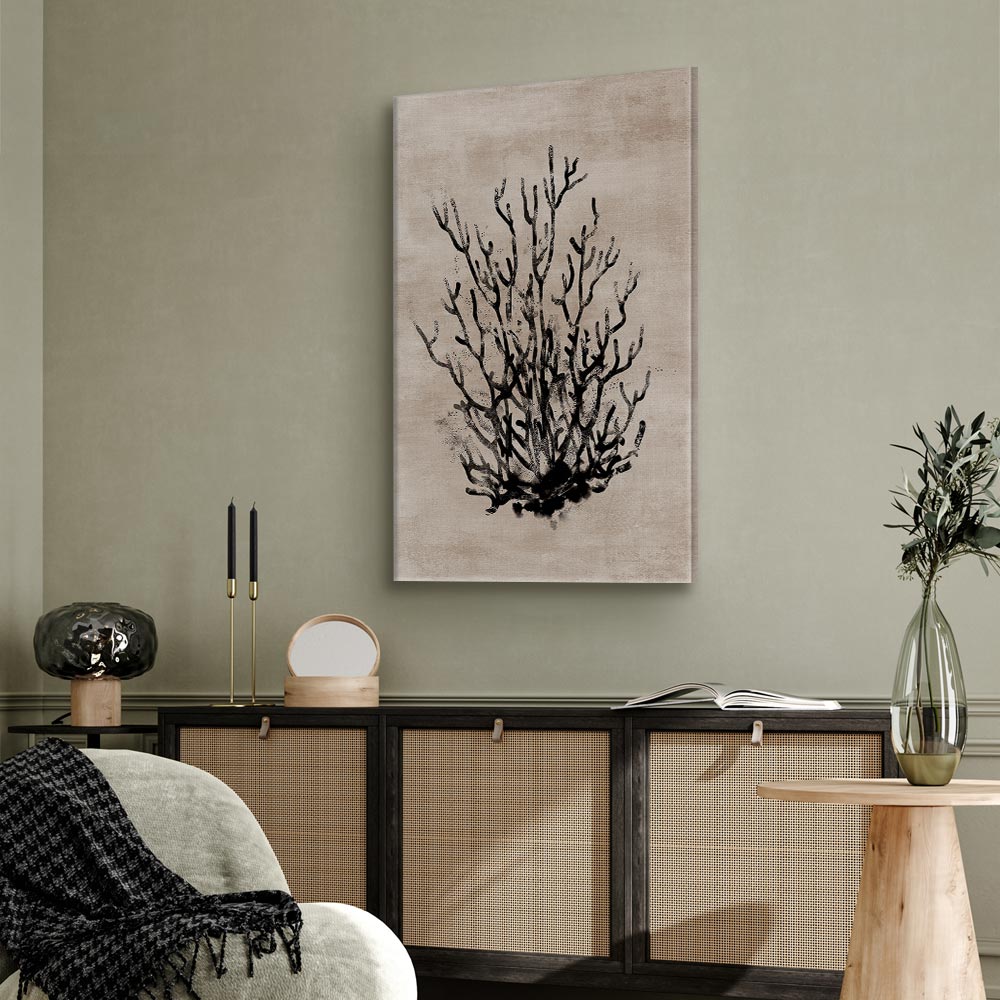 Water Bush Coastal Floral Canvas Print