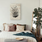 Water Bush Coastal Floral Canvas Print