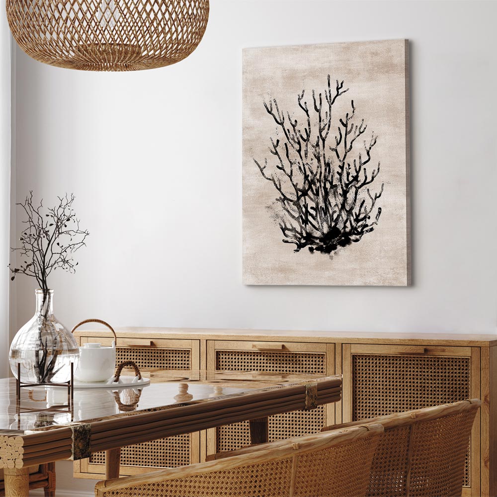 Water Bush Coastal Floral Canvas Print