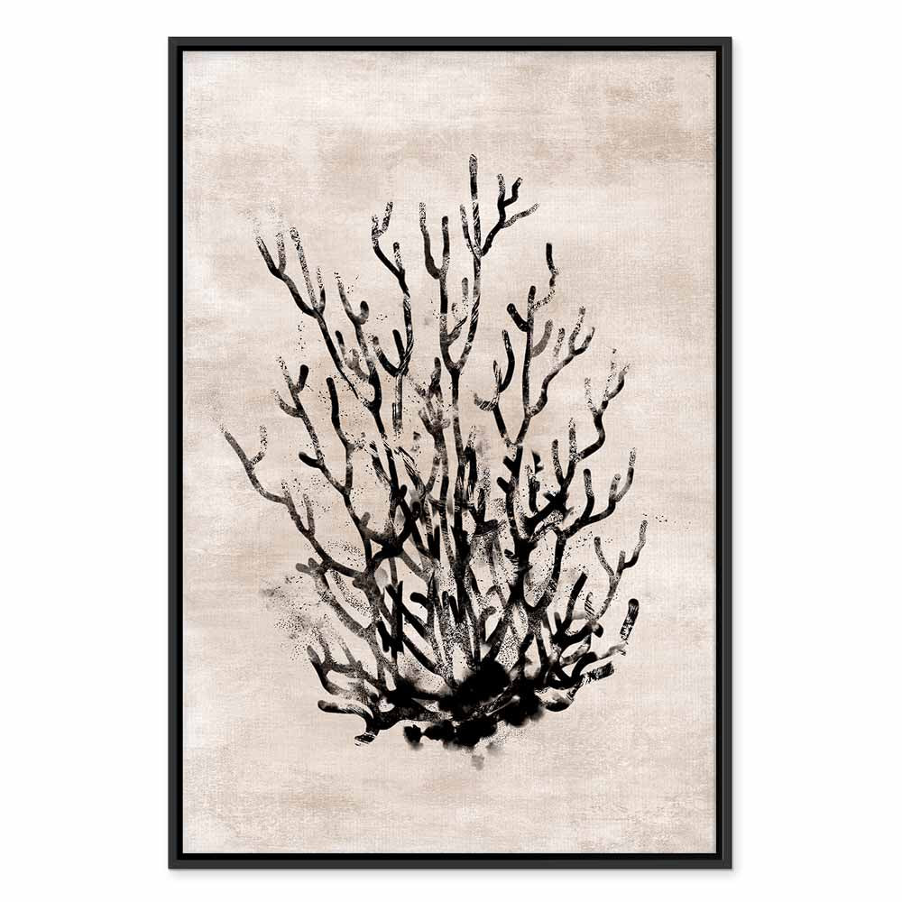 Water Bush Coastal Floral Canvas Print