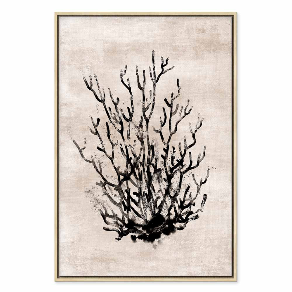 Water Bush Coastal Floral Canvas Print