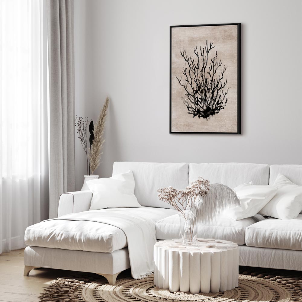 Water Bush Coastal Floral Canvas Print