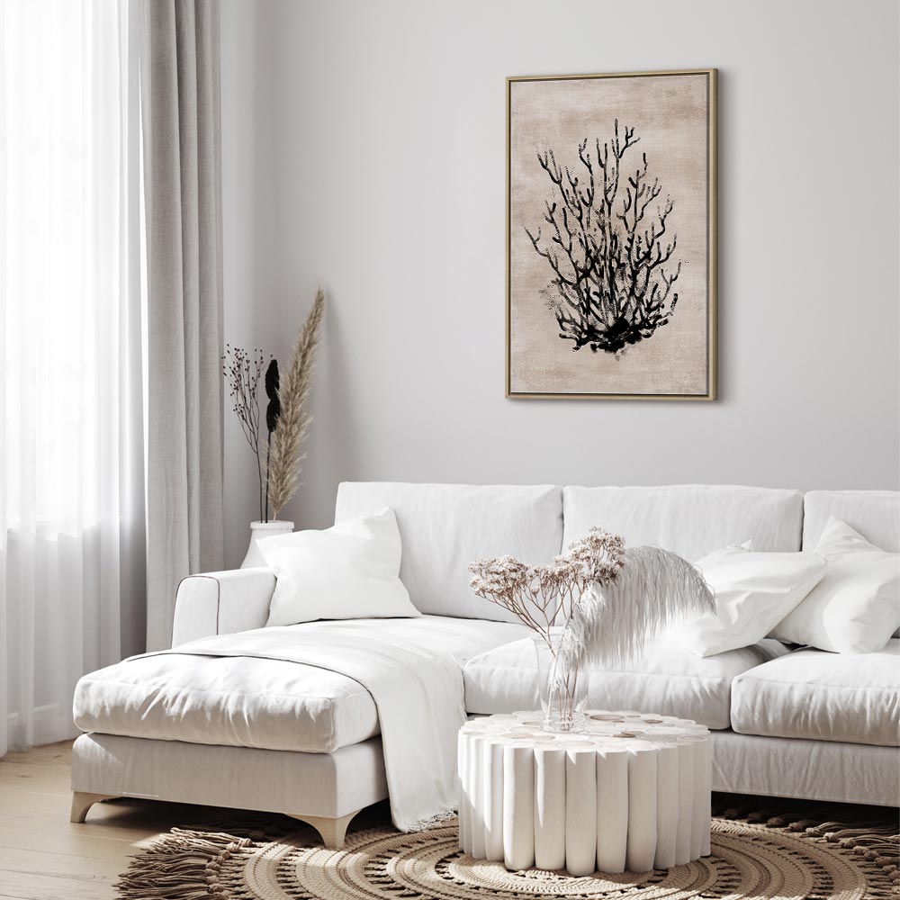 Water Bush Coastal Floral Canvas Print