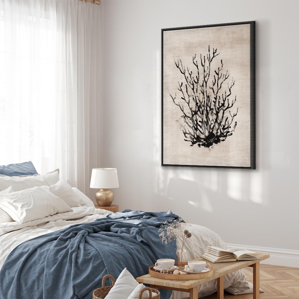 Water Bush Coastal Floral Canvas Print