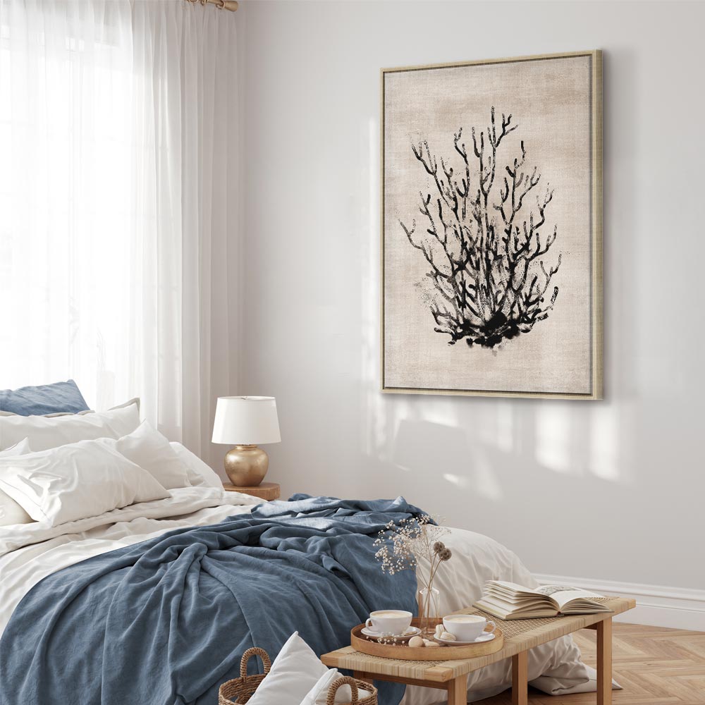 Water Bush Coastal Floral Canvas Print