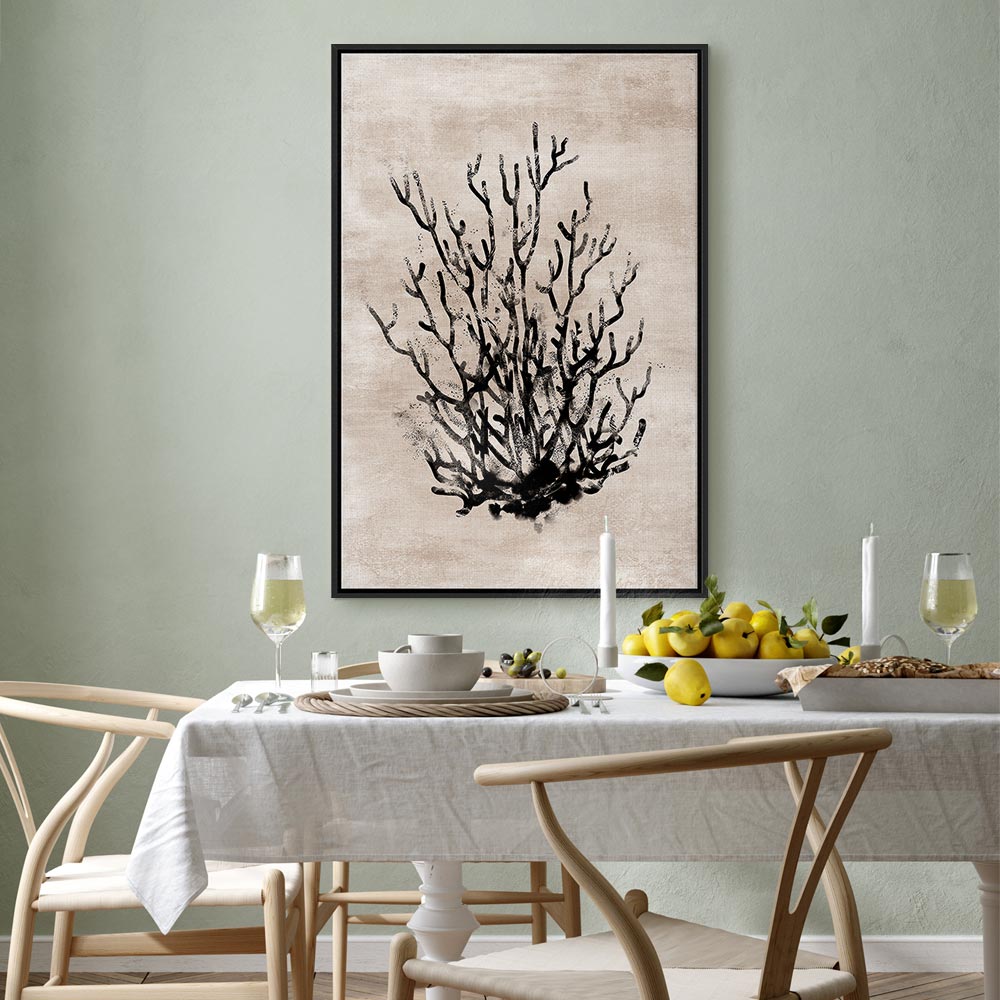 Water Bush Coastal Floral Canvas Print