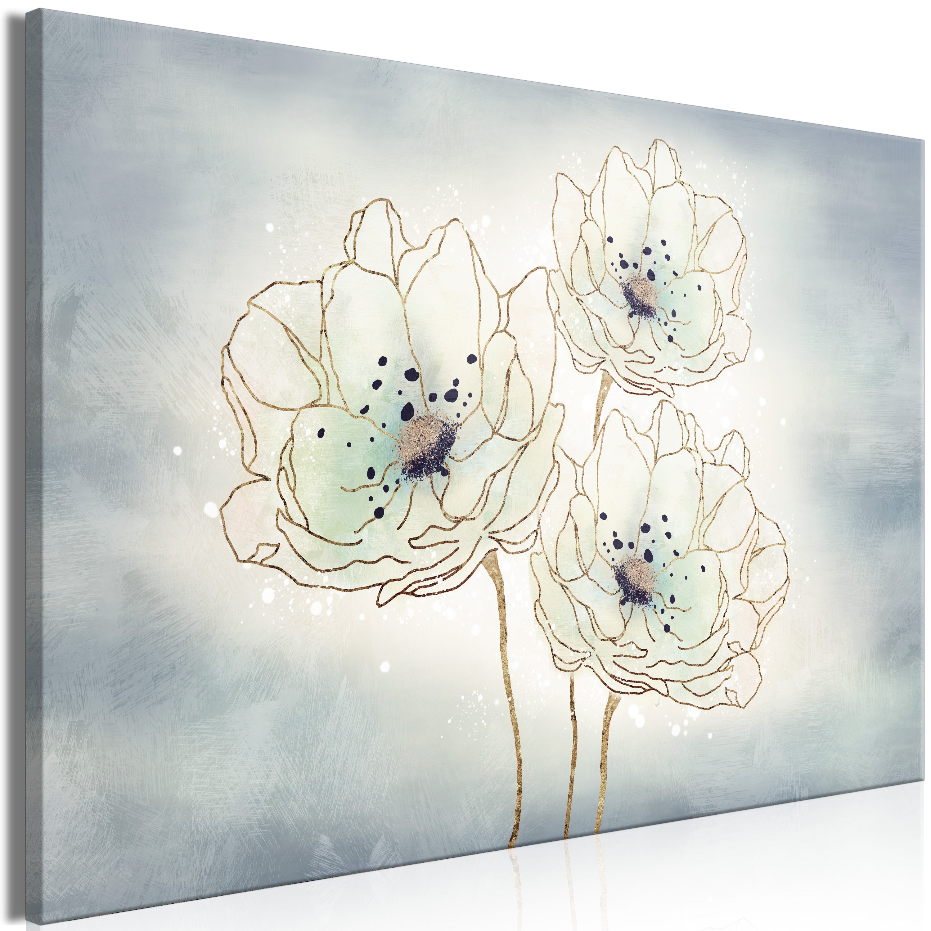 Canvas Print Ocean Flowers Wide (1 Part)