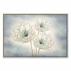 Ocean Floral Abstract Canvas Print