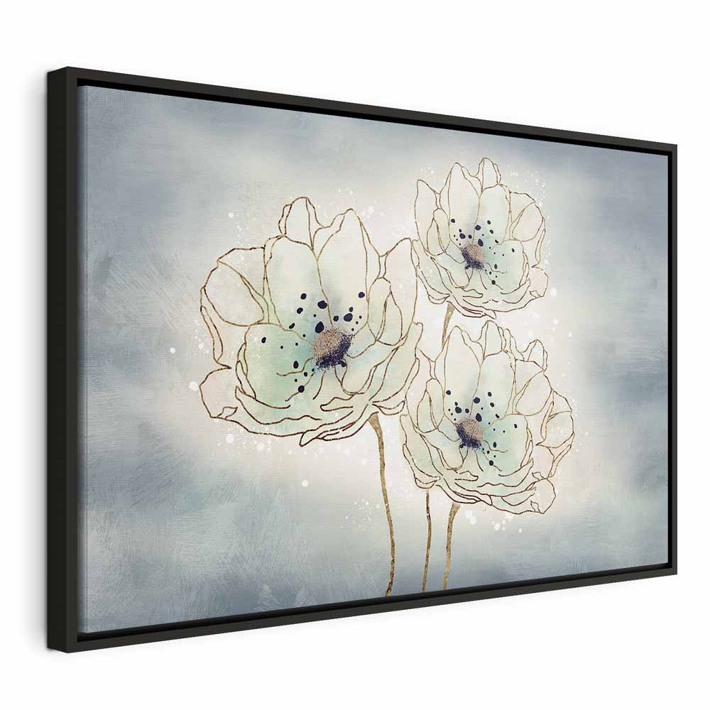 Ocean Floral Abstract Canvas Print