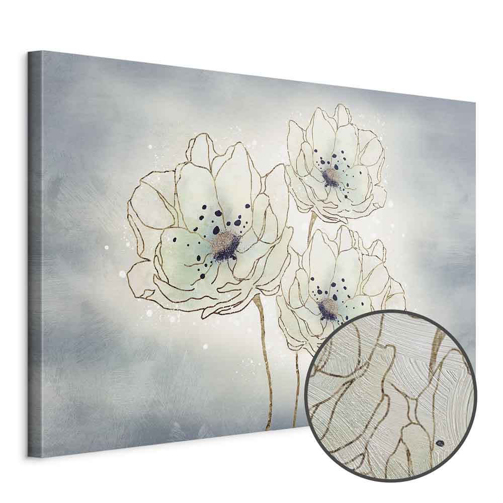Ocean Floral Abstract Canvas Print