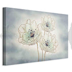 Ocean Floral Abstract Canvas Print